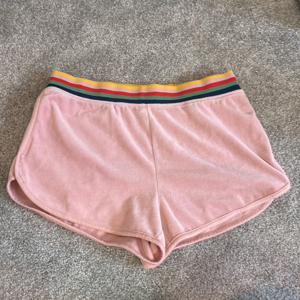 Wild Fable Peach Pink Velvet Soft Comfy Shorts Women's Retro